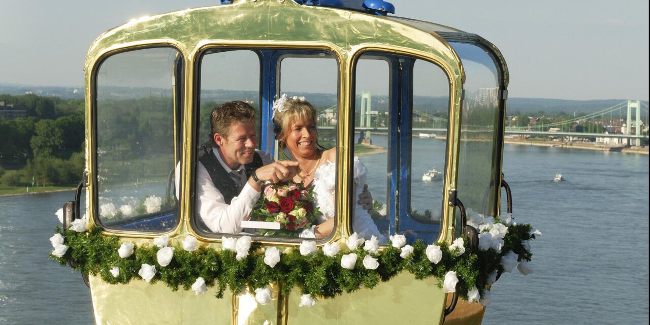 Heiraten in der Kölner Seilbahn