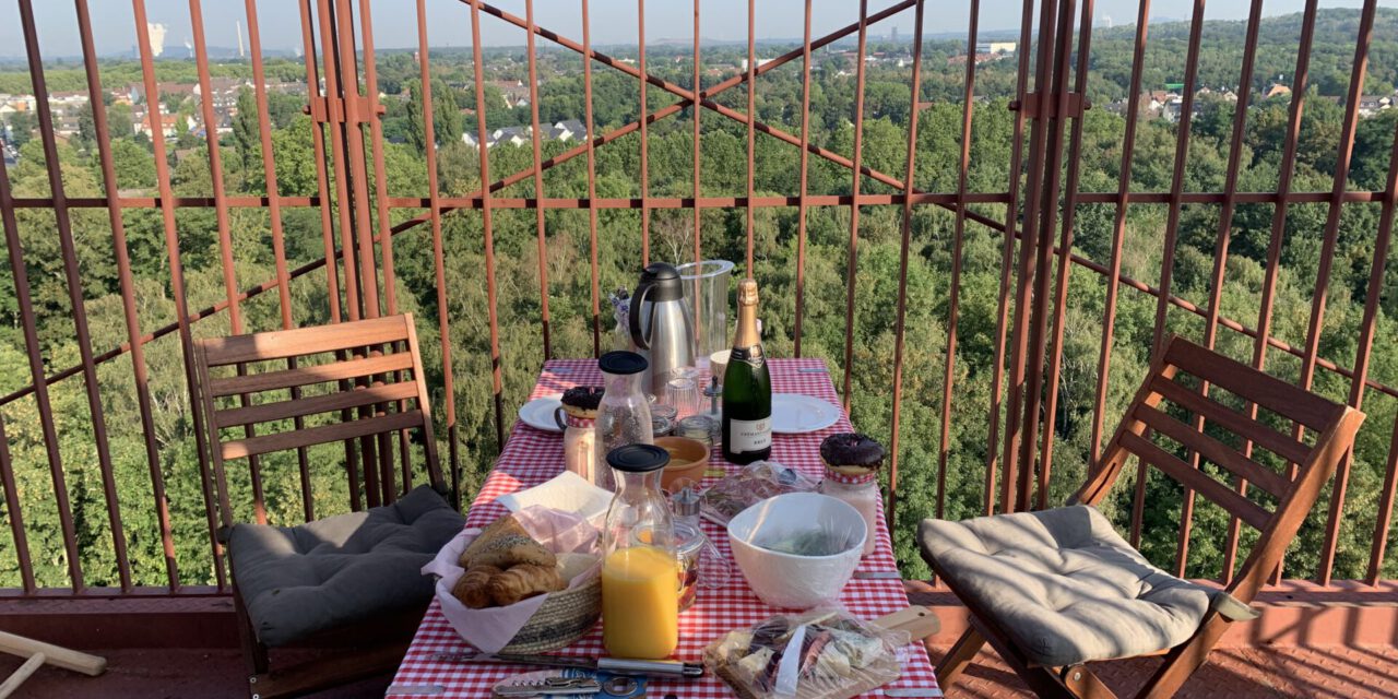 Heiratsantrag auf dem Förderturm